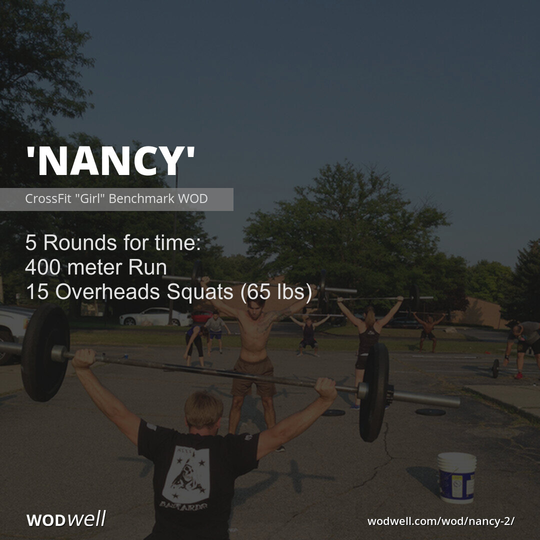 "NANCY" Workout, CrossFit "Girl" Benchmark WOD WODwell