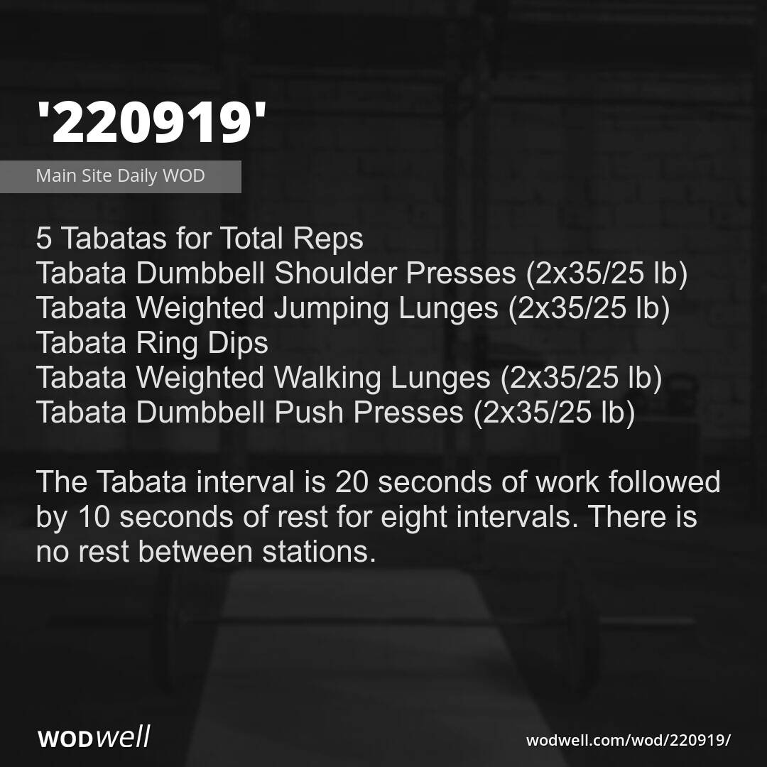 Tabata daily discount