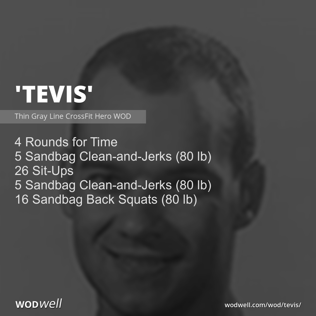 Tevis Workout Thin Gray Line CrossFit Hero WOD WODwell Tevis Workout Thin Gray Line CrossFit Hero WOD WODwell