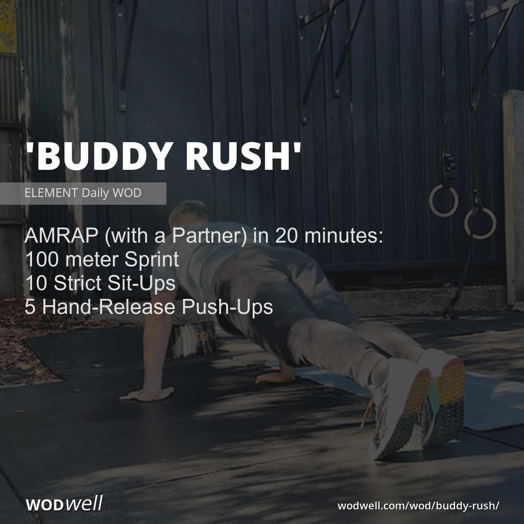 Buddy Rush Workout Element Daily Wod Wodwell 7635