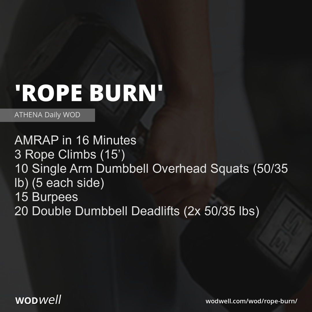 Rope Burn Workout ATHENA Daily WOD WODwell