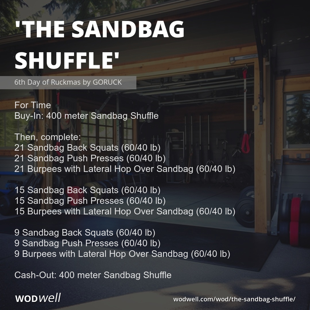 The Sandbag Shuffle Workout 6th Day of Ruckmas by GORUCK WODwell