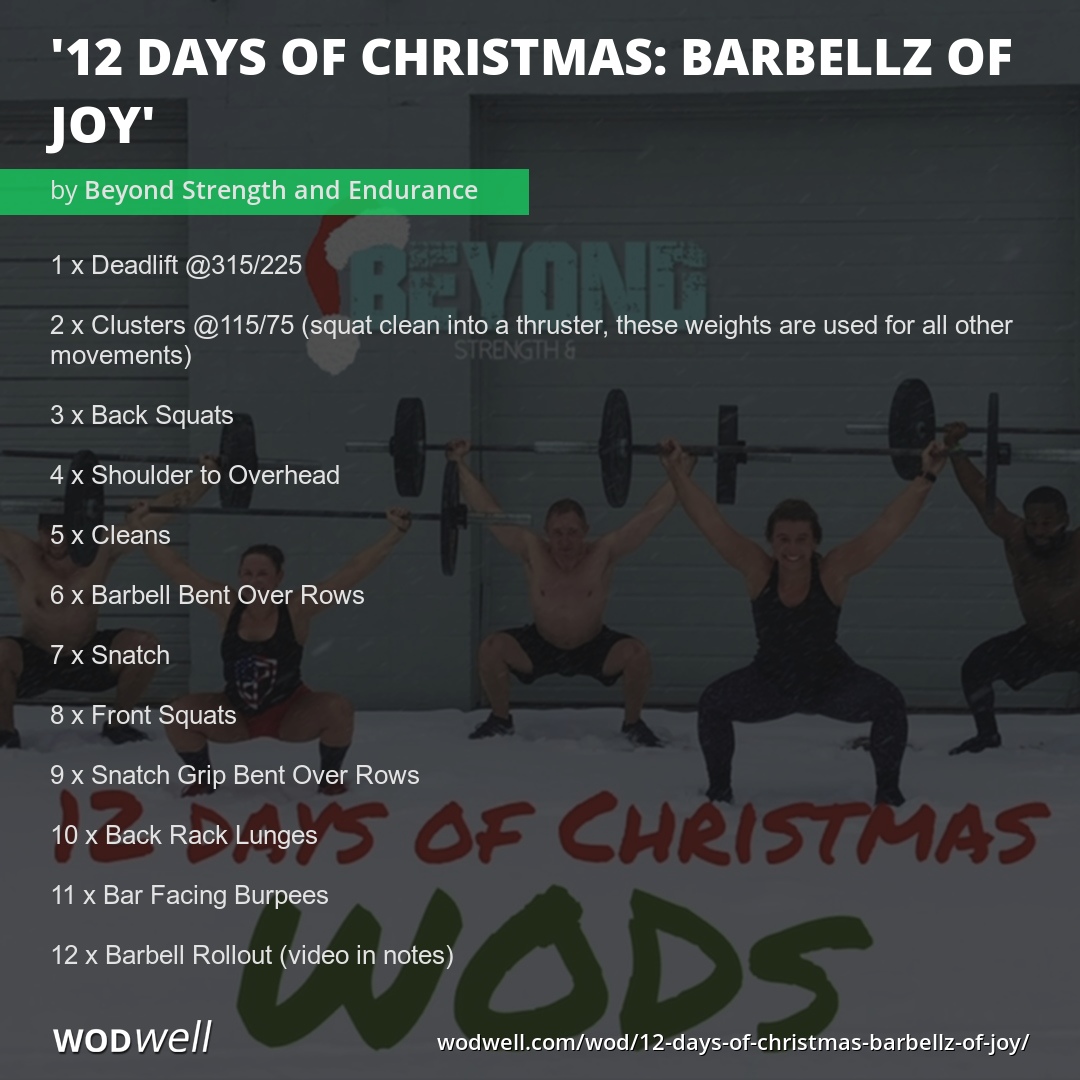 12 days to christmas wod