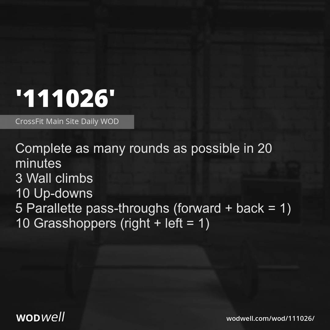 Crossfit best sale daily wod