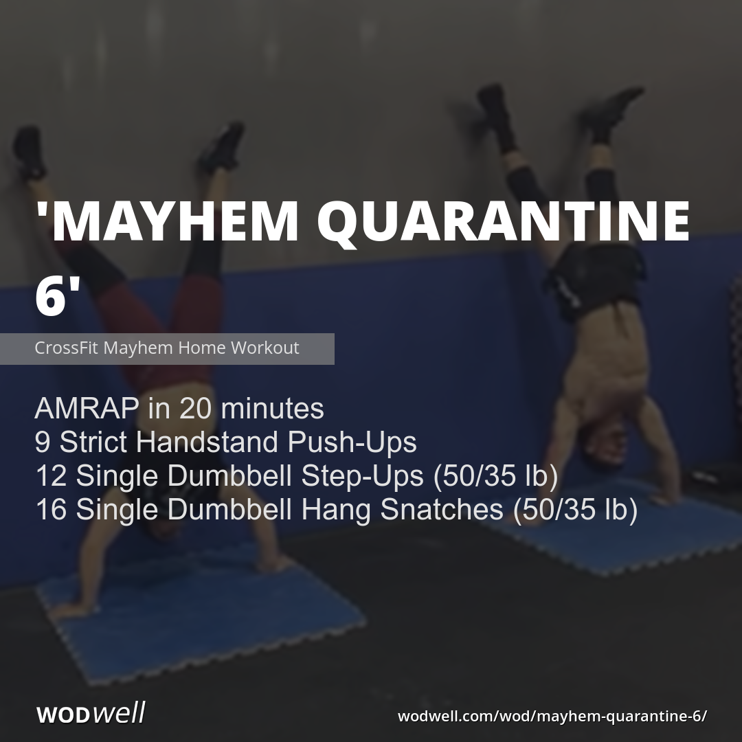 Quarantine wod crossfit 2025