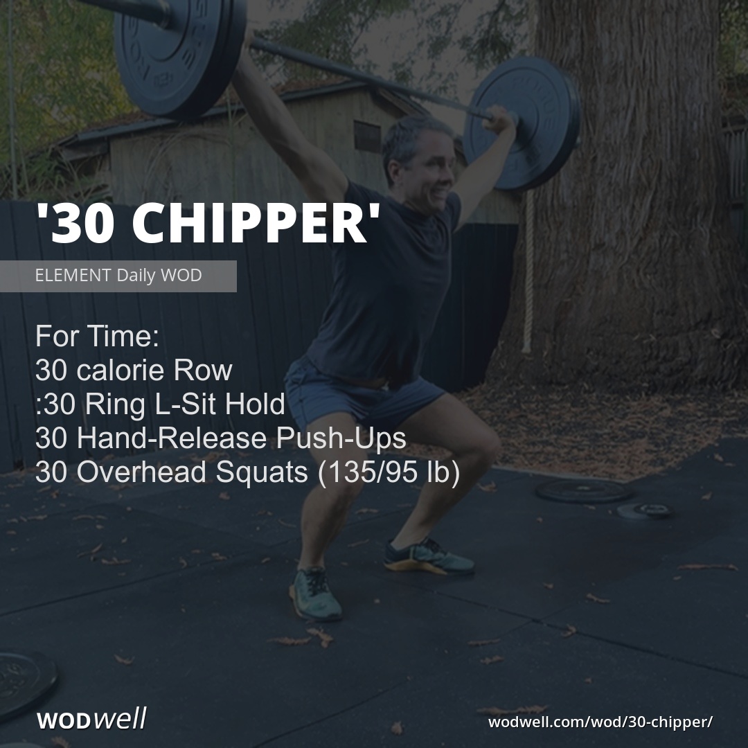 "30 Chipper" Workout, ELEMENT Daily WOD WODwell