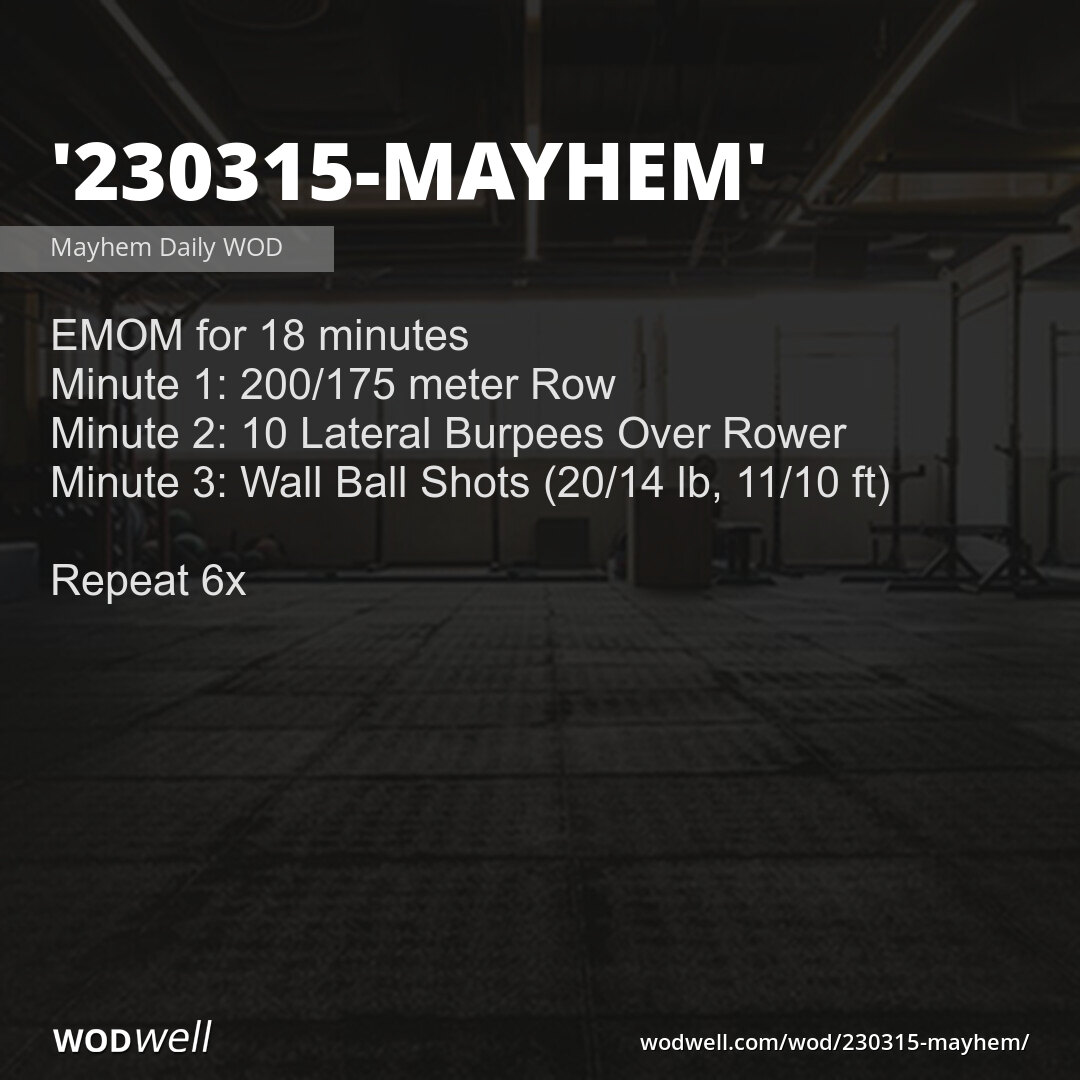 230315 Mayhem WOD