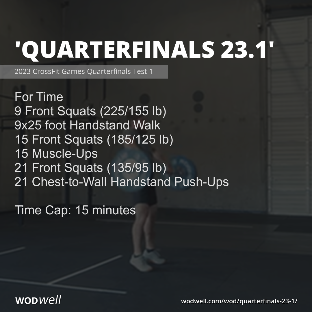Quarterfinals 23 1 Workout 2023 CrossFit Games Quarterfinals Test 1 quarterfinals-23-1-workout-2023-crossfit-games-quarterfinals-test-1